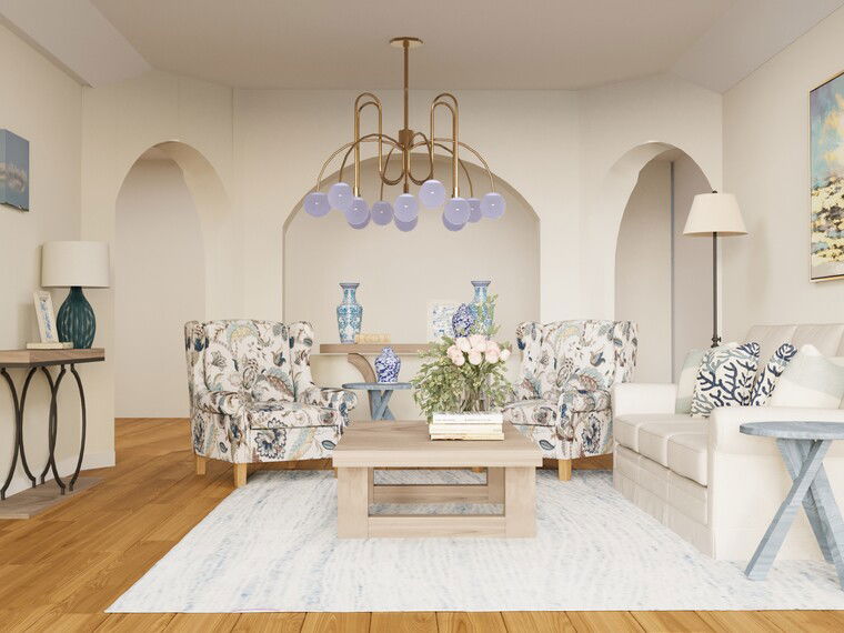 Online design Transitional Living Room by Leyla A. thumbnail