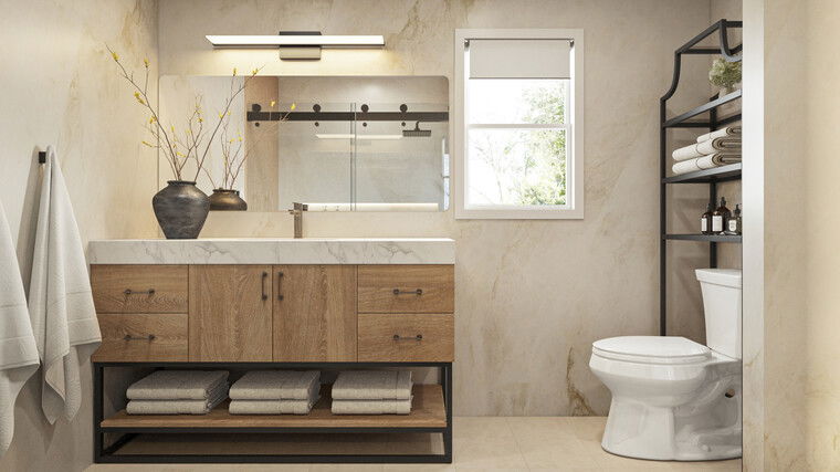 Online design Modern Bathroom by Erika F. thumbnail