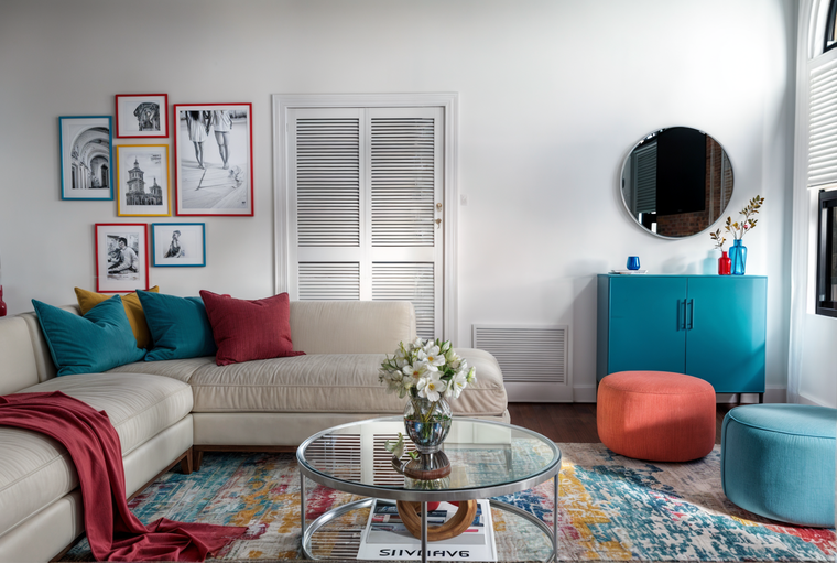 Diseño en línea de sala de estar moderna por Lara D. miniatura