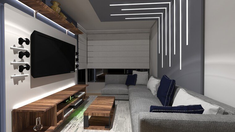 Online design Modern Living Room by Sara P. thumbnail