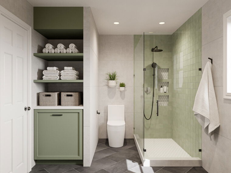 Online design Modern Bathroom by Maya M. thumbnail