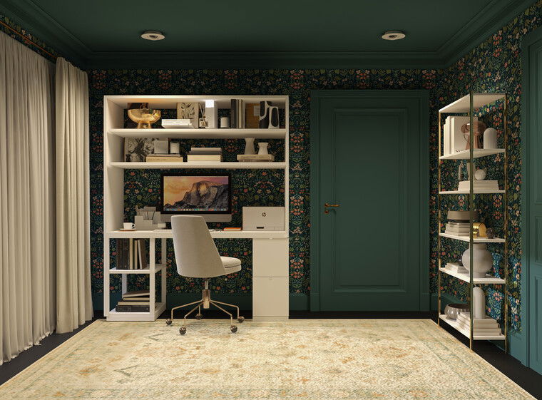 Online design Transitional Home Office by Sahar M. thumbnail