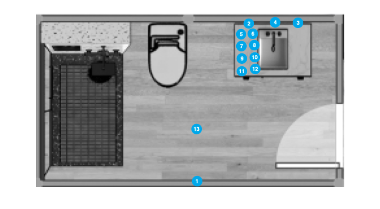 Plano de Baño por Diseñador Online