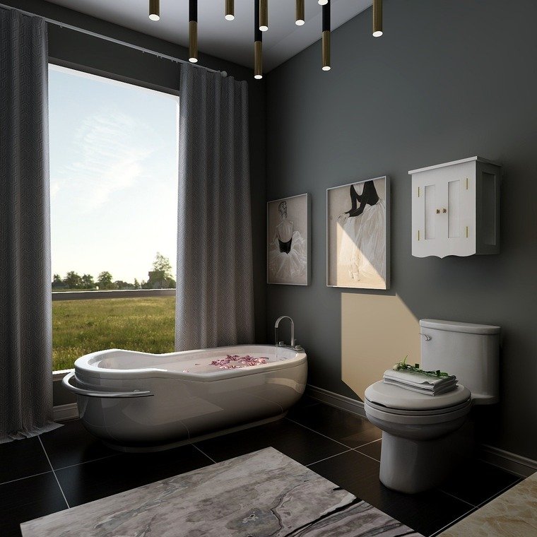 Online design Modern Bathroom by KaSonndra L. thumbnail