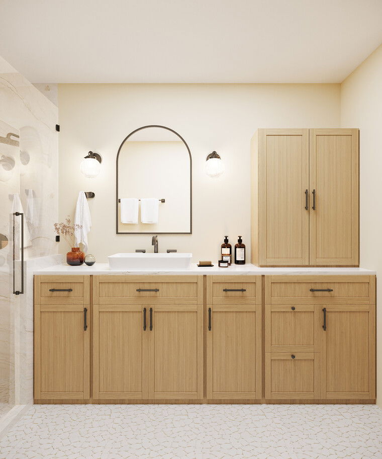 Online design Transitional Bathroom by Jillian M. thumbnail