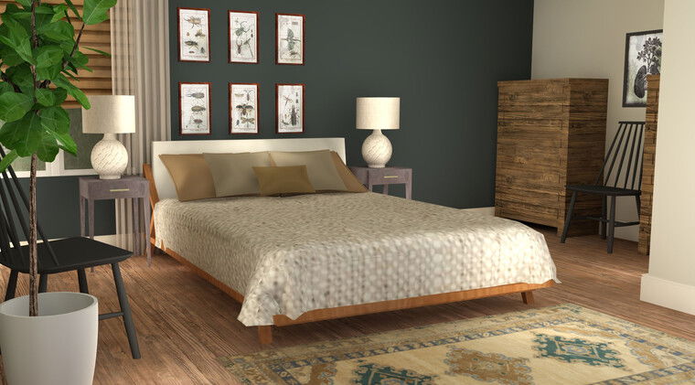 Diseño en línea de Dormitorio Ecléctico por Tabitha M miniatura