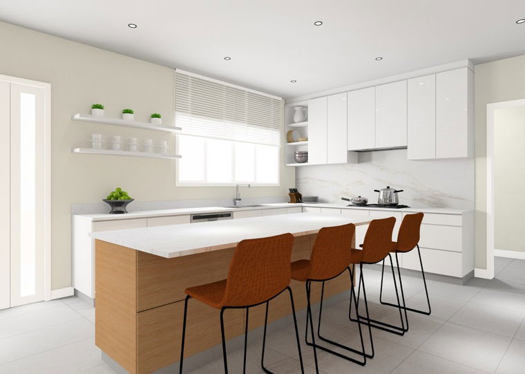 Online design Modern Kitchen by Nor Aina M. thumbnail
