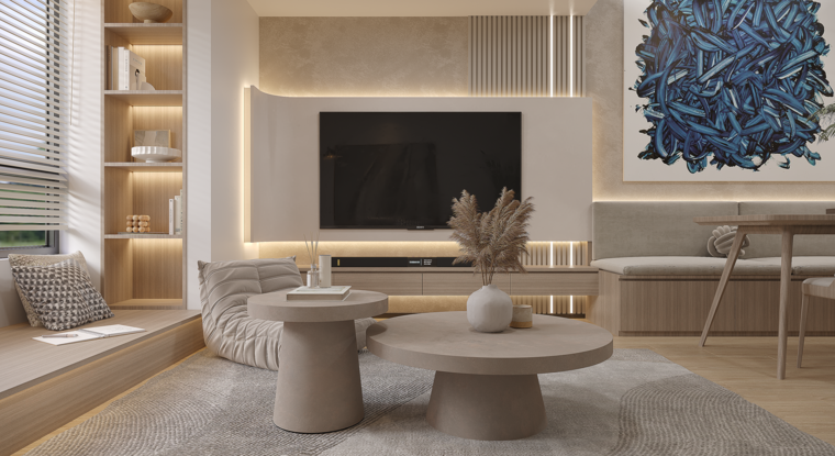 Online design Modern Combined Living/Dining by Alice H. thumbnail