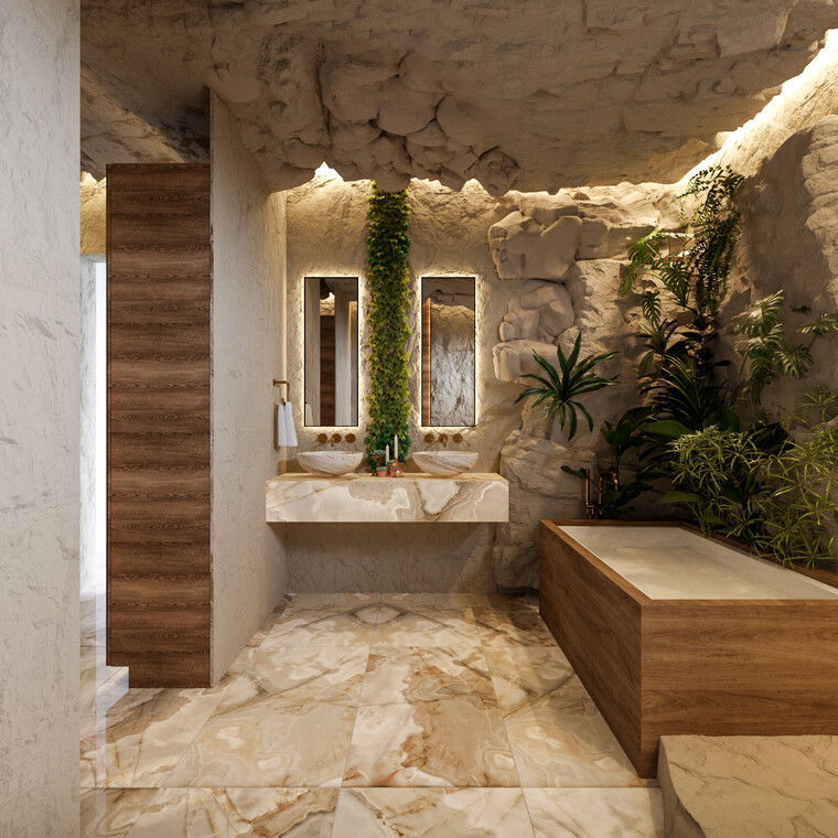 Online design Contemporary Bathroom by Kamila A. thumbnail