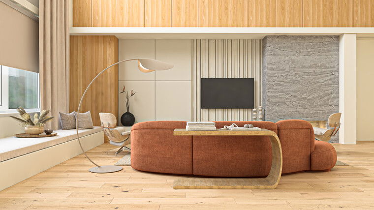 Online design Modern Living Room by Sahar M. thumbnail