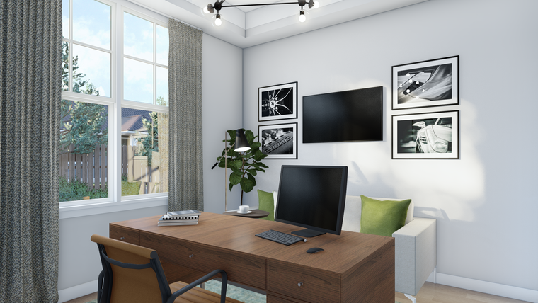 Online design Modern Home Office by Picharat A.  thumbnail