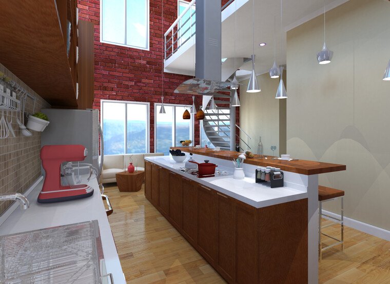 Online design Contemporary Kitchen by Sheena C. thumbnail