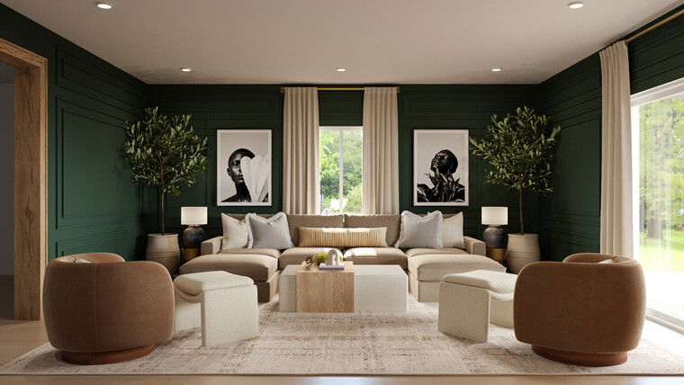 Online design Modern Living Room by Shameika B. thumbnail