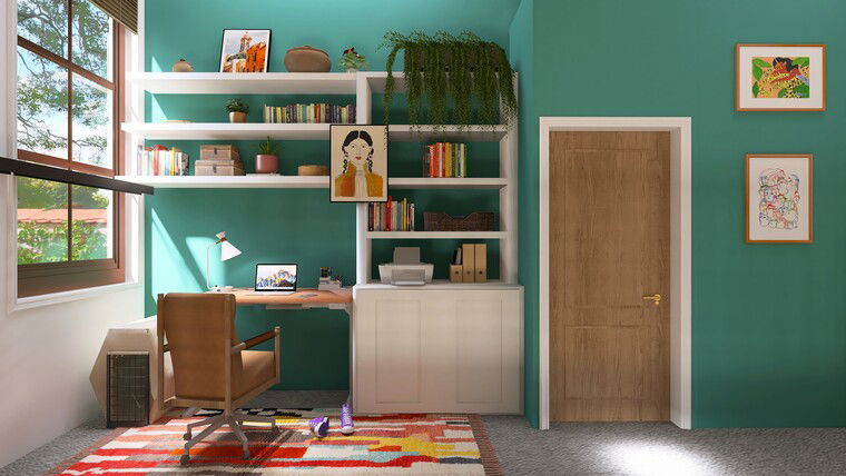 Online design Eclectic Home Office by Sierra G. thumbnail