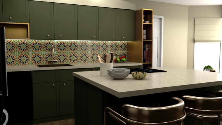 Diseño en línea Cocina Ecléctica por Eleni M. miniatura