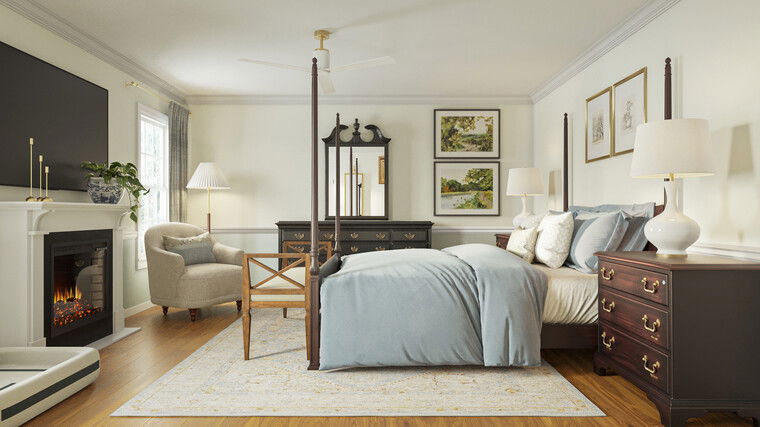 Online design Traditional Bedroom by Jillian M. thumbnail