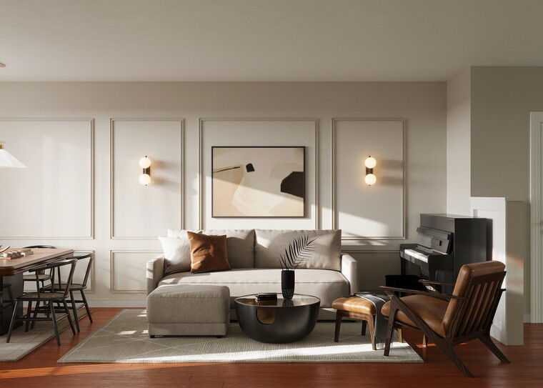 Online design Transitional Living Room by Jessica Z. thumbnail