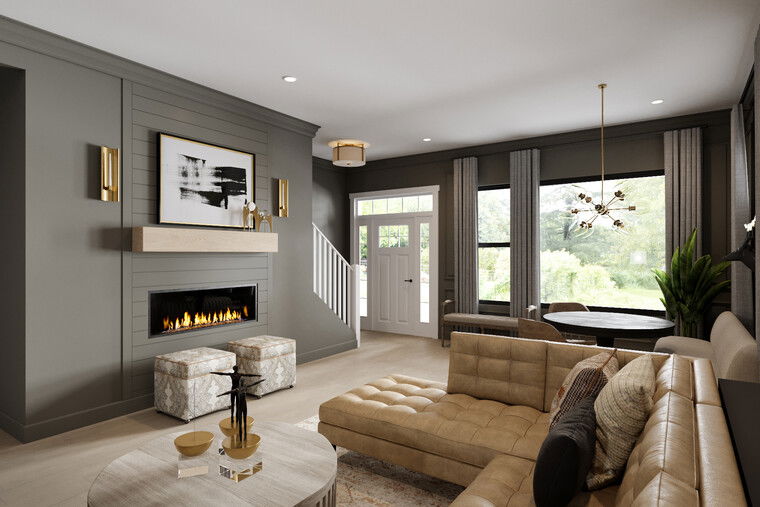 Online design Eclectic Combined Living/Dining by Franzi K. thumbnail