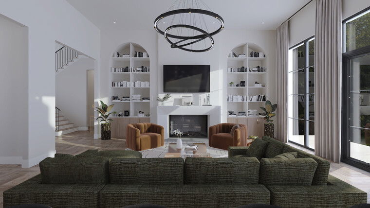 Diseño en línea Sala de estar contemporánea por Nikola P. miniatura