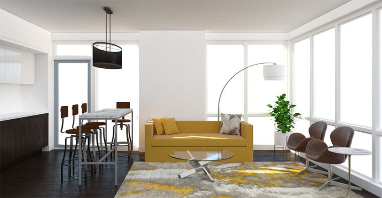 Online design Contemporary Living Room by Jessica S. thumbnail