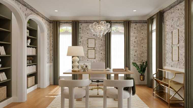 Online design Transitional Home Office by Rachel H. thumbnail