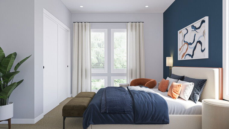 Diseño en línea Dormitorio Contemporáneo por Nada M. thumbnail