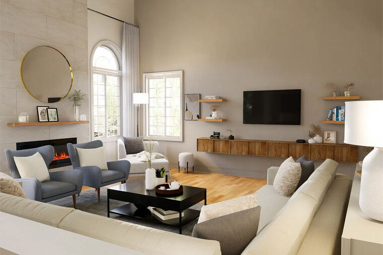 Online design Transitional Living Room by Nicholas M. thumbnail