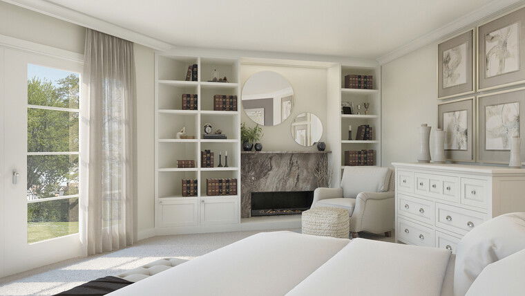 Online design Transitional Bedroom by Iulia B. thumbnail