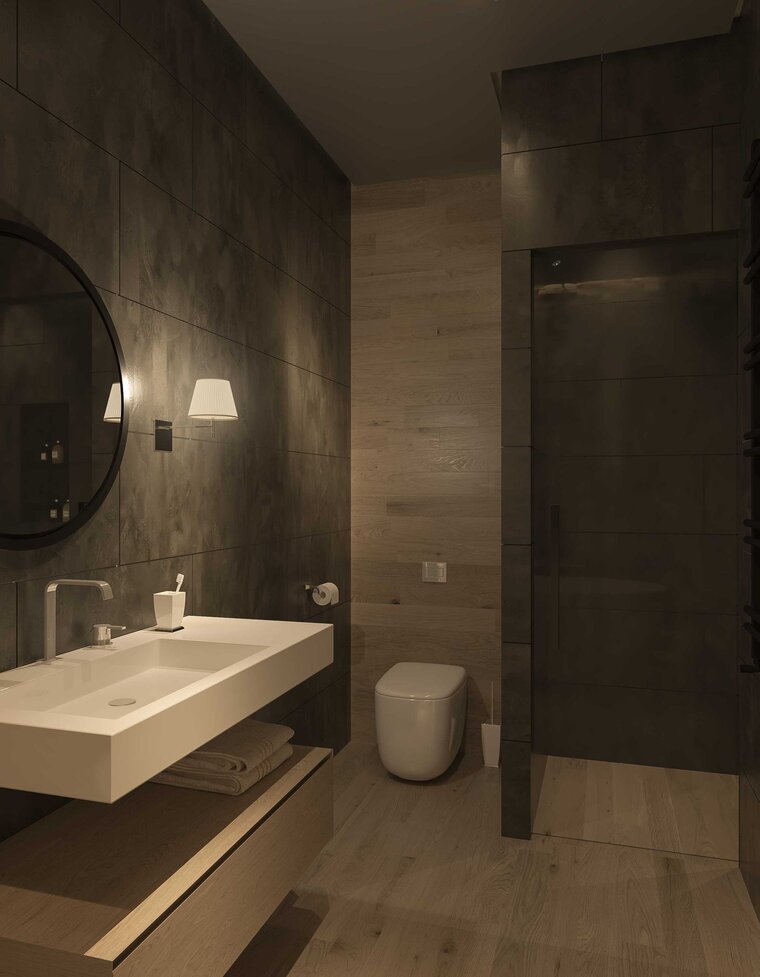 Online design Modern Bathroom by Sophio J. thumbnail