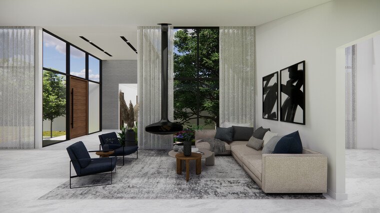 Online design Modern Living Room by Sara P. thumbnail