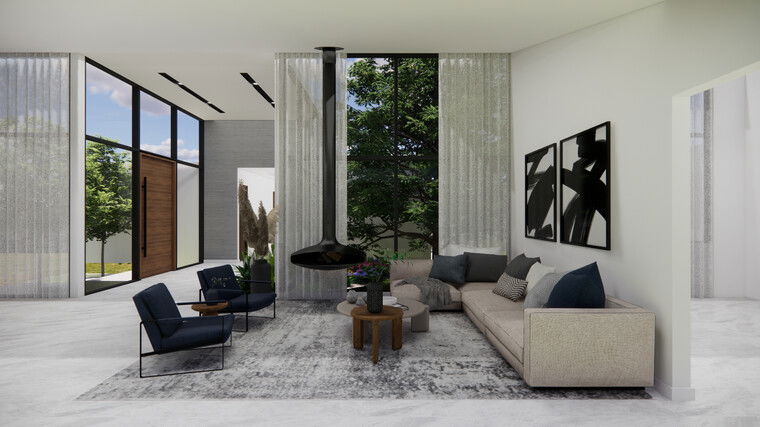 Diseño en línea Salón Moderno por Sara P. miniatura