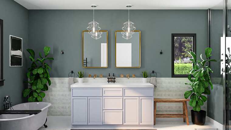 Online design Modern Bathroom by Annika M. thumbnail