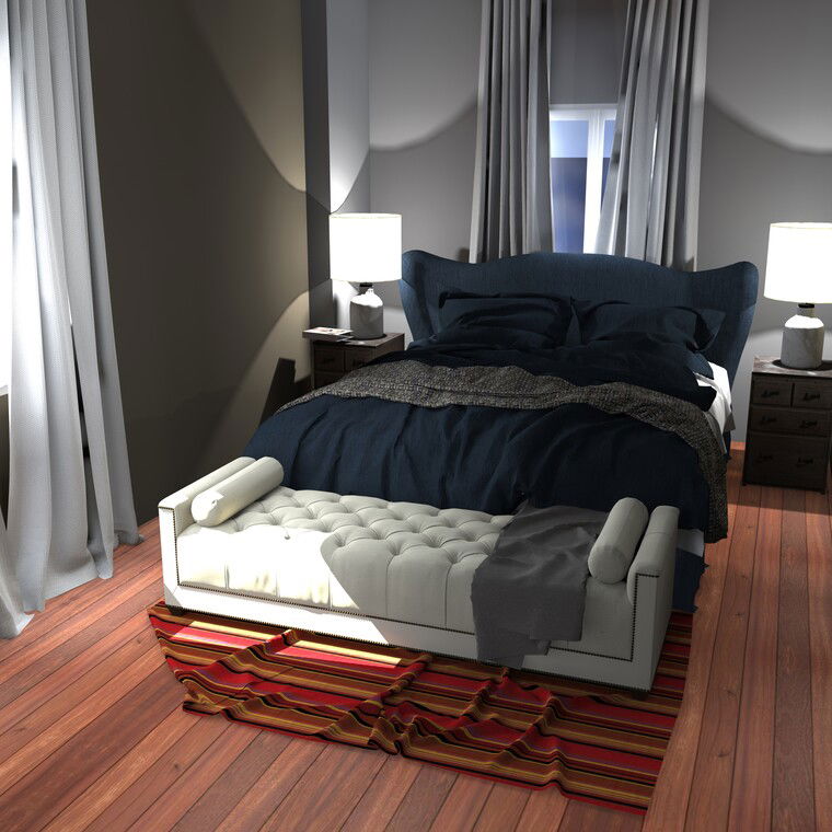 Diseño en línea de dormitorio contemporáneo por Ahmed E. miniatura