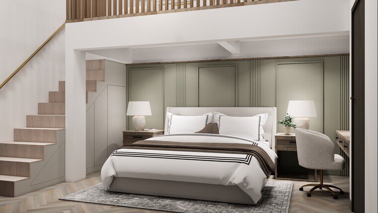 Online design Transitional Bedroom by Carissa L. thumbnail
