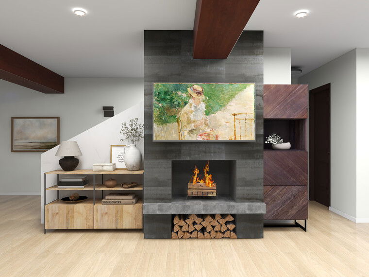 Diseño en línea Sala de Estar Campestre/Cabaña por Laura S. miniatura