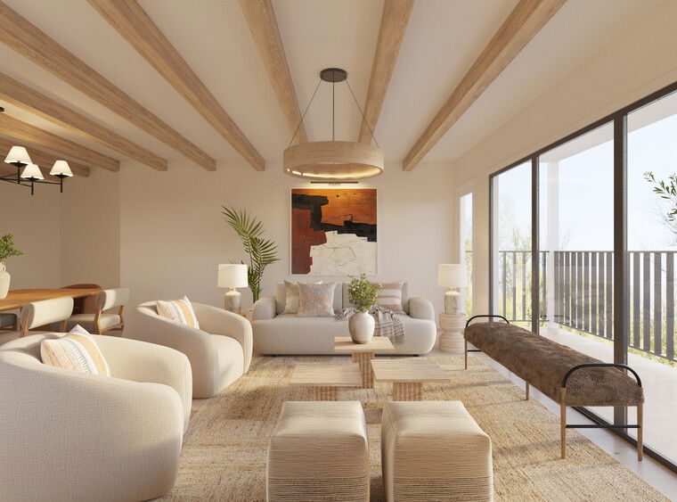 Online design Modern Living Room by Sahar M. thumbnail