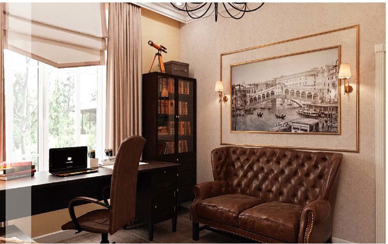 Online design Traditional Home Office by Dmitry Z. thumbnail