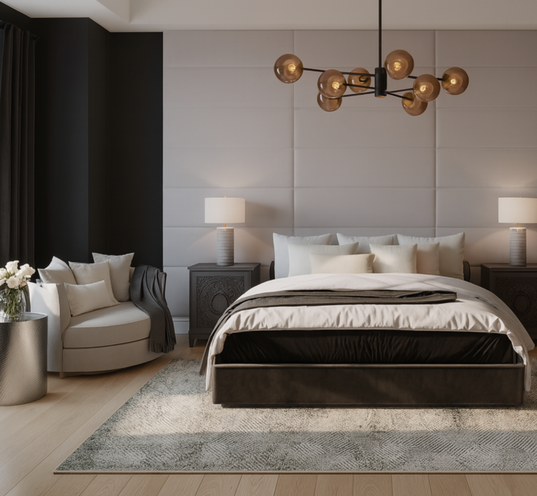Online design Glamorous Bedroom by Stacy D. thumbnail