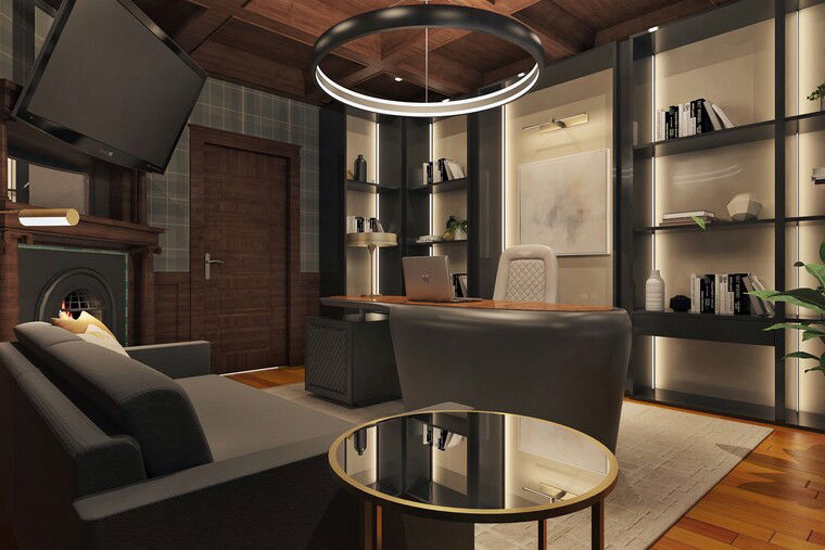 Online design Contemporary Home Office by Ibrahim H. thumbnail