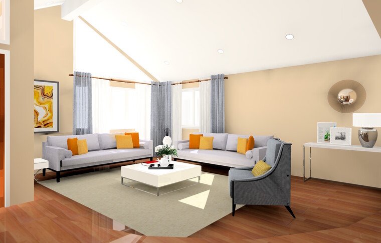 Online design Contemporary Living Room by Nor Aina M. thumbnail