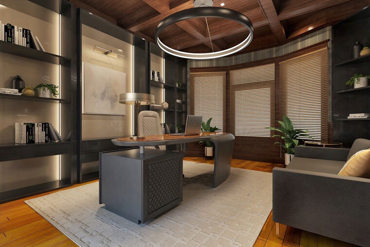 Online design Contemporary Home Office by Ibrahim H. thumbnail