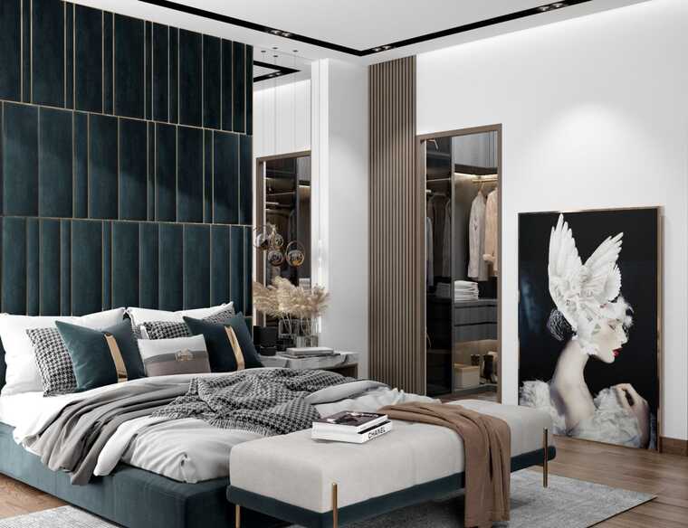 Online design Modern Bedroom by Nourhan M. thumbnail