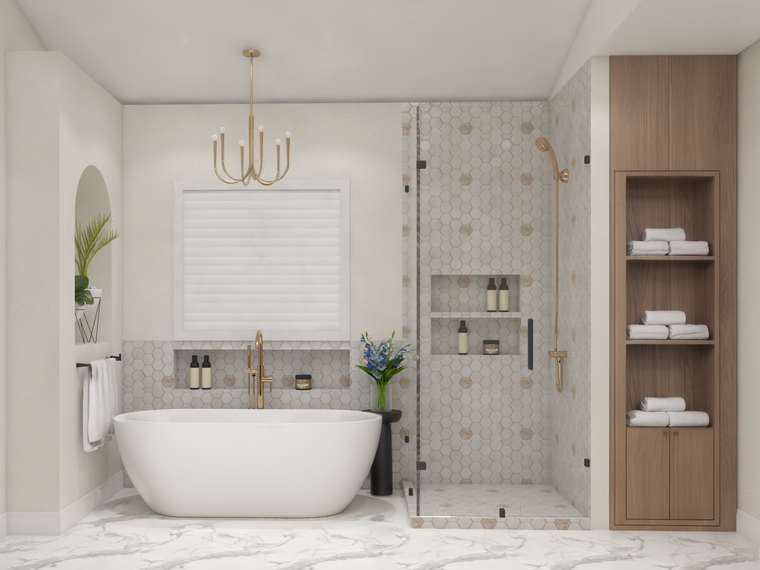 Online design Transitional Bathroom by Carine C. thumbnail