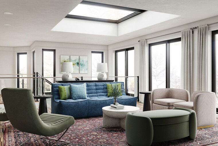 Online design Eclectic Living Room by Maya M. thumbnail