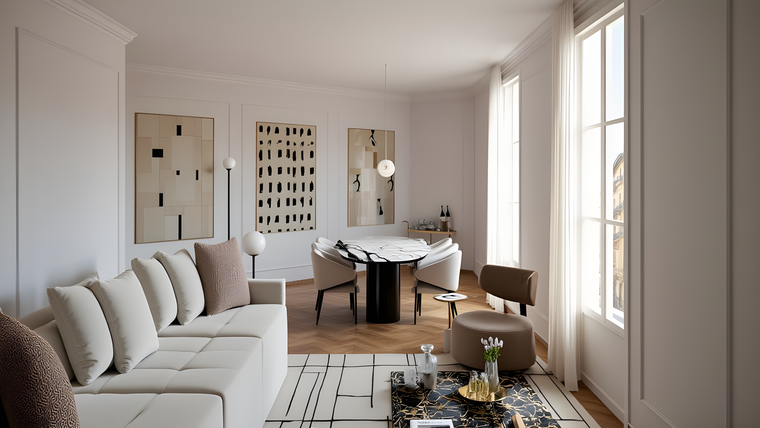 Online design Contemporary Living Room by Ingrid T. thumbnail