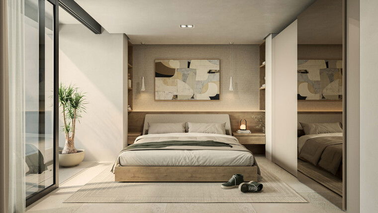 Diseño en línea Dormitorio contemporáneo por Sharné L. miniatura