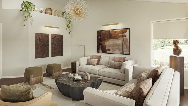 Online design Contemporary Living Room by Jillian M. thumbnail