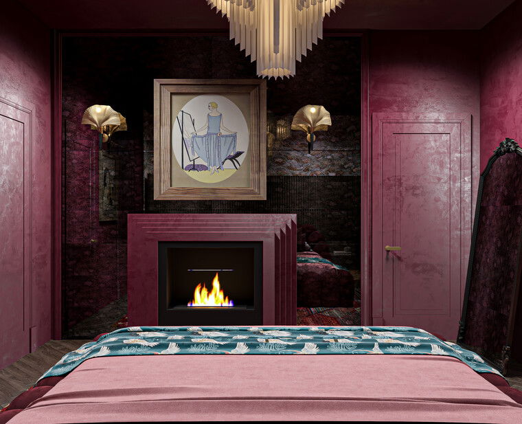 Diseño en línea Dormitorio ecléctico por Sahar M. miniatura