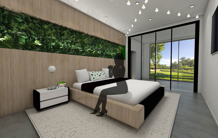 Diseño en línea Dormitorio Contemporáneo por Gericel D. miniatura