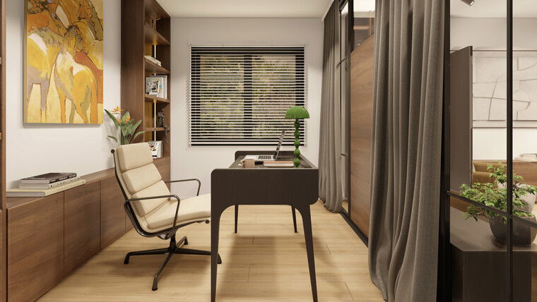 Online design Modern Home Office by Jovanka V. thumbnail